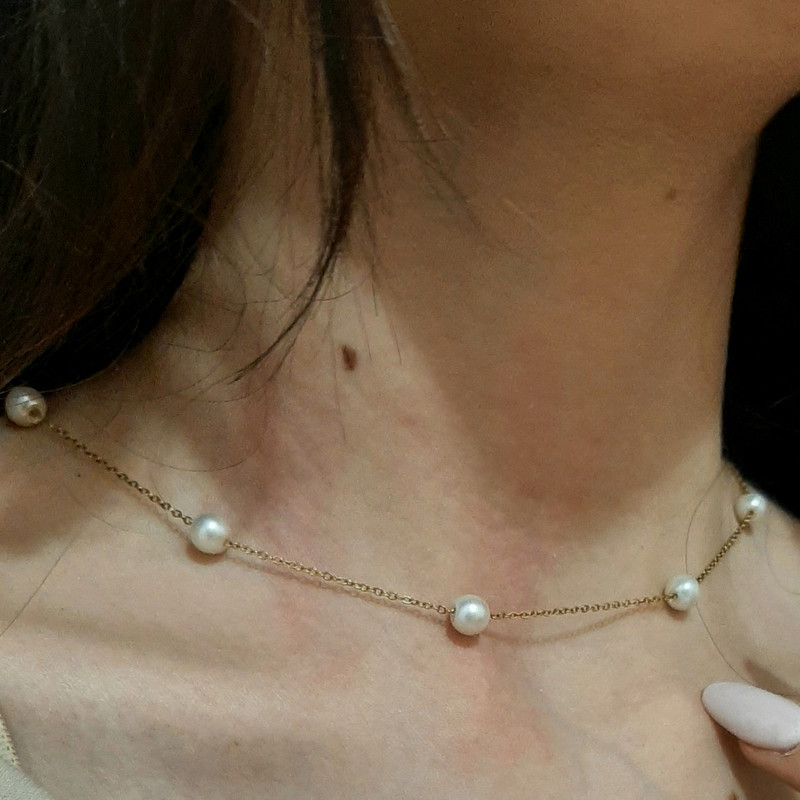 گردنبند دخترانه مدل مرواریدی گردنبند دخترانه مدل مرواریدی