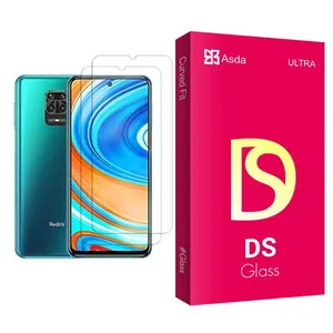 Asda DS Glass MIX002 Screen Protector For Xiaomi Redmi Note 9 Pro Max Pack Of 2