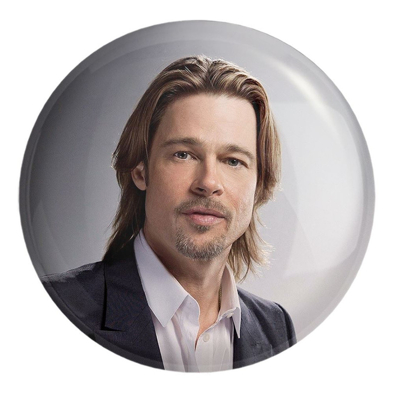 پیکسل خندالو طرح برد پیت Brad Pitt کد 6441 مدل بزرگ
