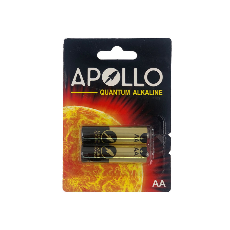 باتری قلمی آپولو مدل الکالاین بسته دو عددی