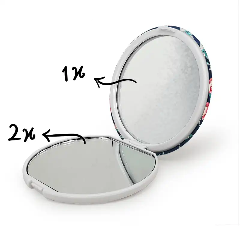 آینه جیبی خندالو طرح گل گلی مدل تاشو کد 2248