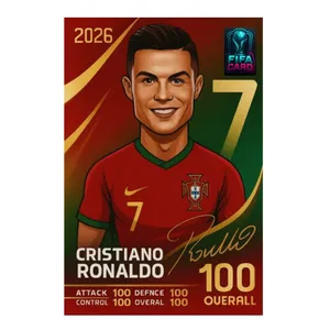 اسباب بازی زینتی مدل کارت فوتبال کریس رونالدو کد 7