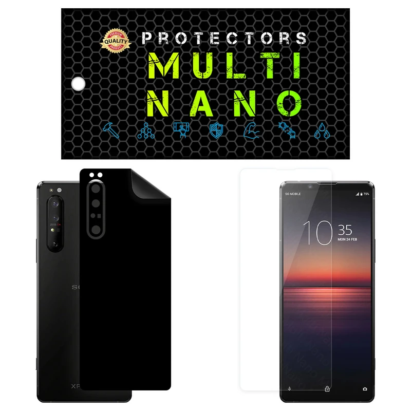 محافظ صفحه نمایش مولتی نانو مدل X-SFM مناسب برای گوشی موبایل سونی Xperia 1 II به همراه برچسب پوششی