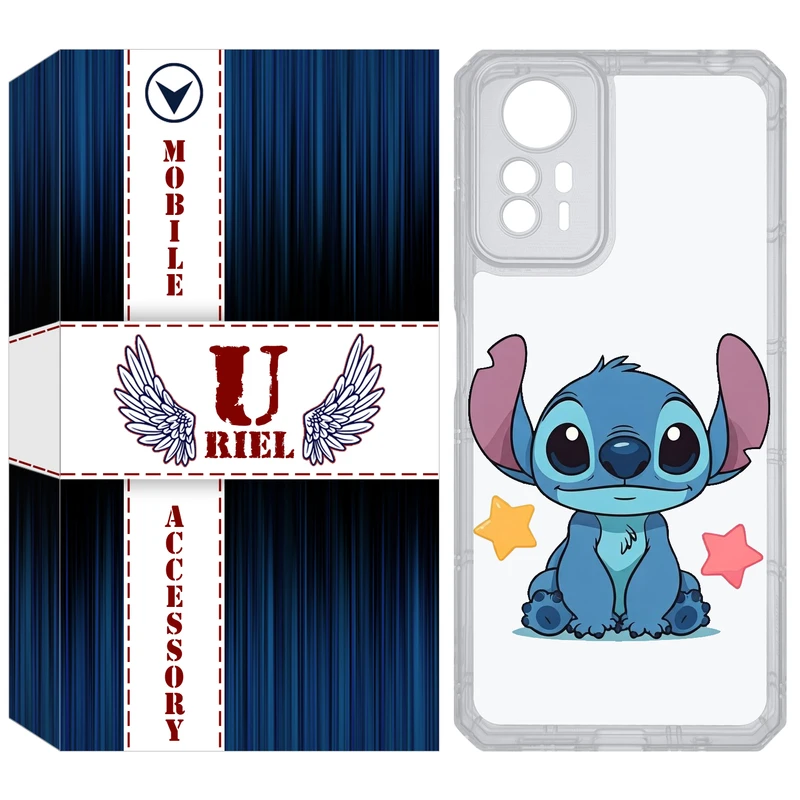 کاور یوریل مدل Clear کد 70 طرح استیچ مناسب برای گوشی موبایل شیائومی Redmi Note 12S