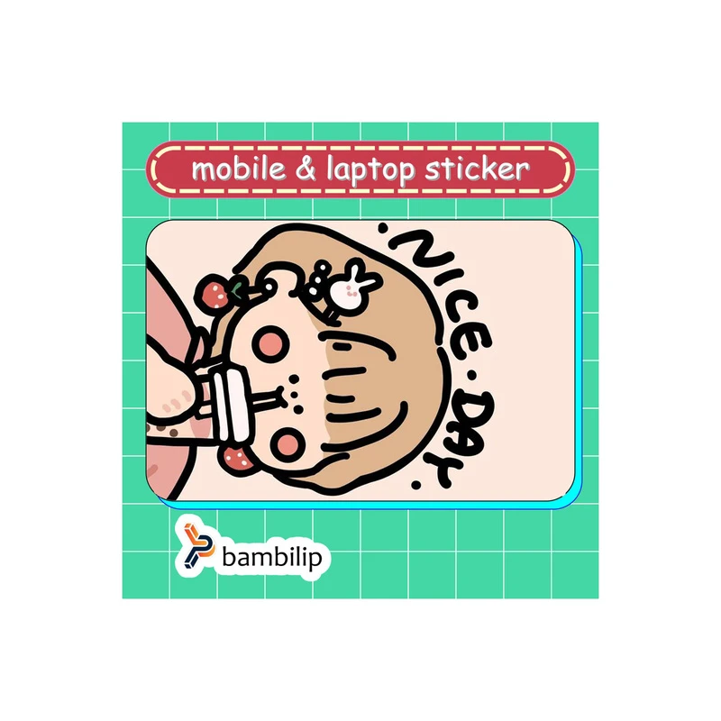 استیکر بامبیلیپ مدل کارت عابر طرح روزعالی و دختر خرگوشی کد 1838556