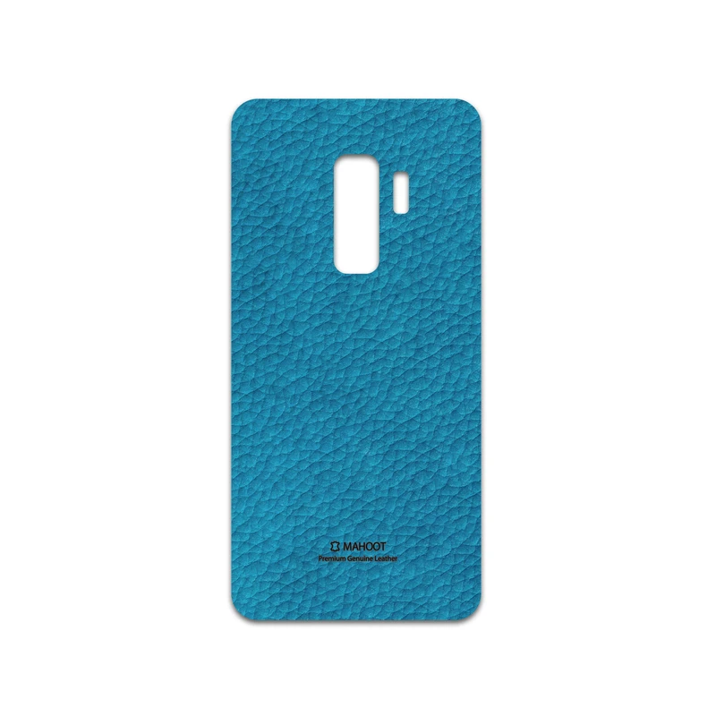 برچسب پوششی ماهوت مدل Blue-Leather مناسب برای گوشی موبایل سامسونگ Galaxy S9 Plus