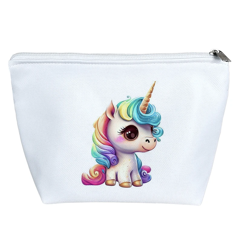 کیف لوازم آرایش دخترانه خندالو مدل اسب تک شاخ کیوت کد 3585