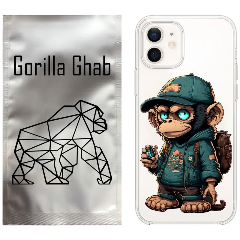 کاور گوریلا قاب مدل CLG کد 36 طرح میمون مناسب برای گوشی موبایل اپل iPhone 12
