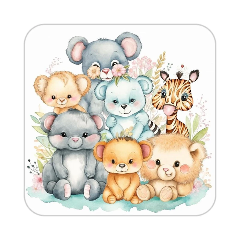 زیر لیوانی کاکتی طرح حیوانات کارتونی مدل mp28597