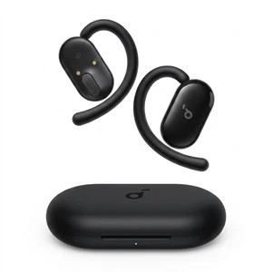 هدفون بلوتوثی انکر مدل v20i بدون قابلیت نویز کنسلینگ، درگاه شارژ usb type-c، دارای 4 میکروفون برای مکالمه شفاف، مقاوم در برابر آب و گرد و غبار استاندارد مقاومتی ip55