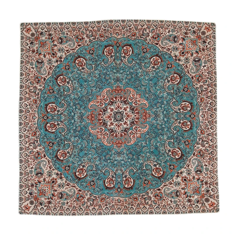 رومیزی ترمه مدل مربع طرح نسترن