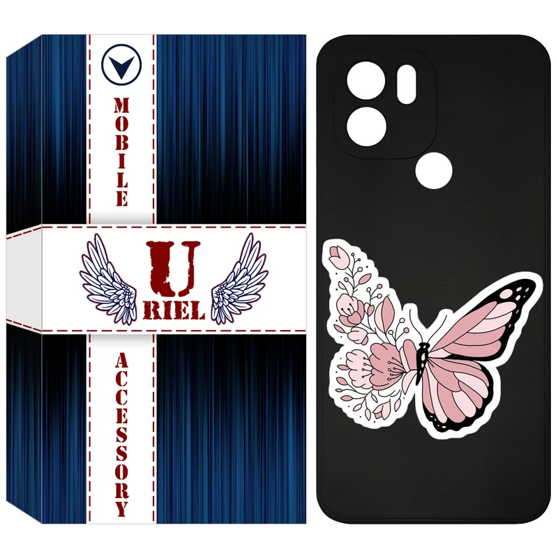 کاور یوریل مدل KSH کد 98 طرح پروانه مناسب برای گوشی موبایل شیائومی Redmi A1 Plus / A2 Plus / Poco C50