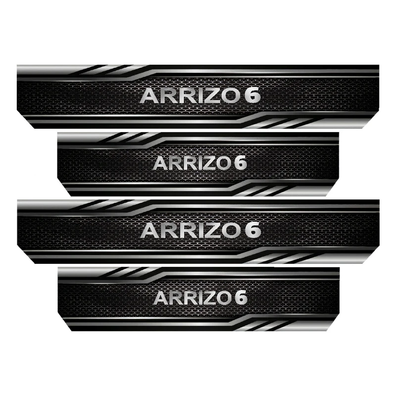 برچسب بدنه خودرو رایسان کد SP2058 مناسب برای آریزو 6 مجموعه 4 عددی