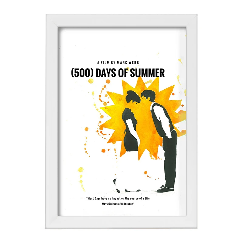 تابلو خندالو مدل فیلم 500 روز از تابستان Days of Summer کد F11334