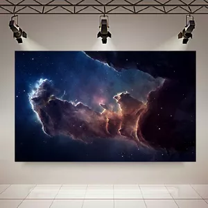پوستر پارچه ای بلک لایت طرح کهکشان و ستارگان مدل سحابی عقاب کد AR30562