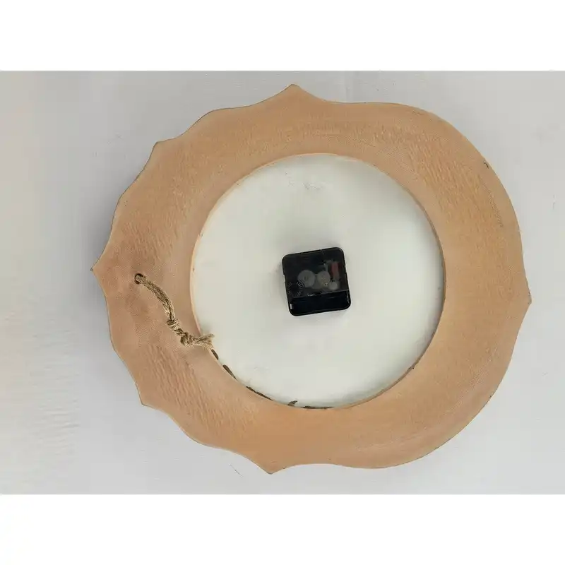 ساعت میناکاری سفالی مدل خورشید