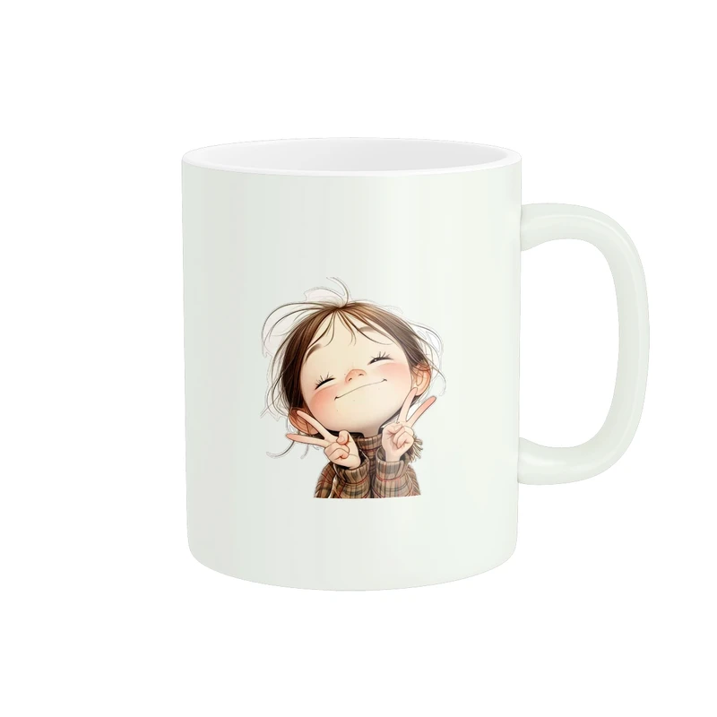 ماگ پاد آفرین طرح دخترک کد 601