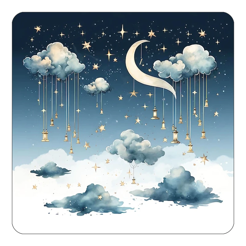 مگنت کاکتی طرح ماه و ستاره مدل mp55173