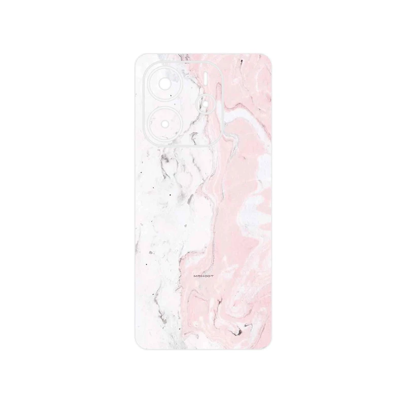 برچسب پوششی ماهوت مدل Blanco_Pink_Marble مناسب برای گوشی موبایل شیائومی Redmi Note 14 4G