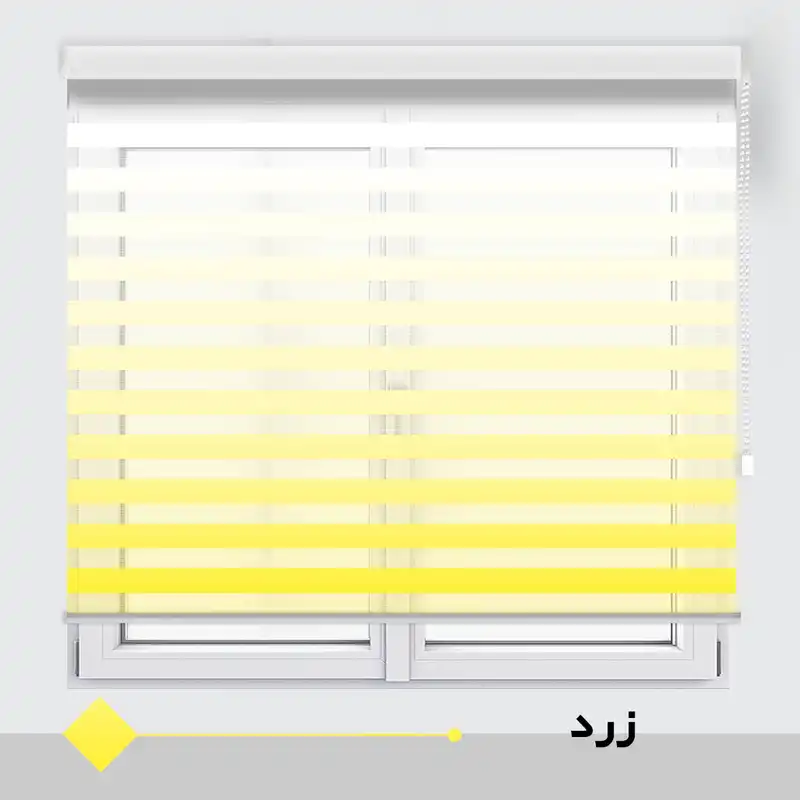 پرده زبرا مدل HS-2 سایز 135x150 سانتی متر