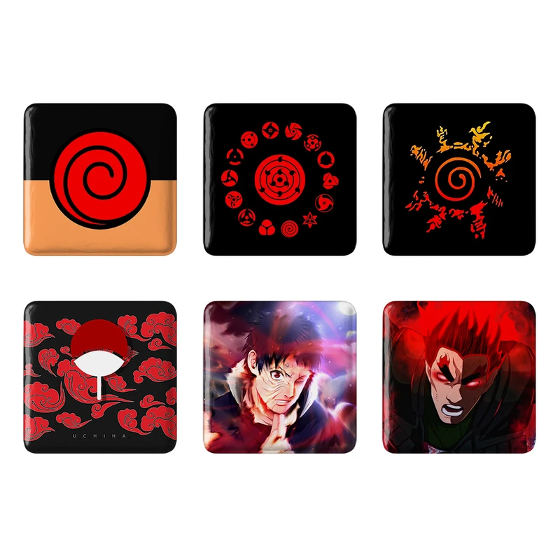 مگنت خندالو مدل انیمه ناروتو Naruto کد 441B مجموعه 6 عددی