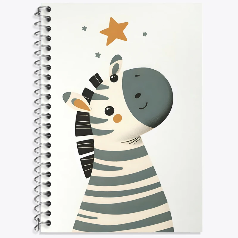 دفتر نت موسیقی 50 برگ خندالو طرح گورخر بامزه کد N5584