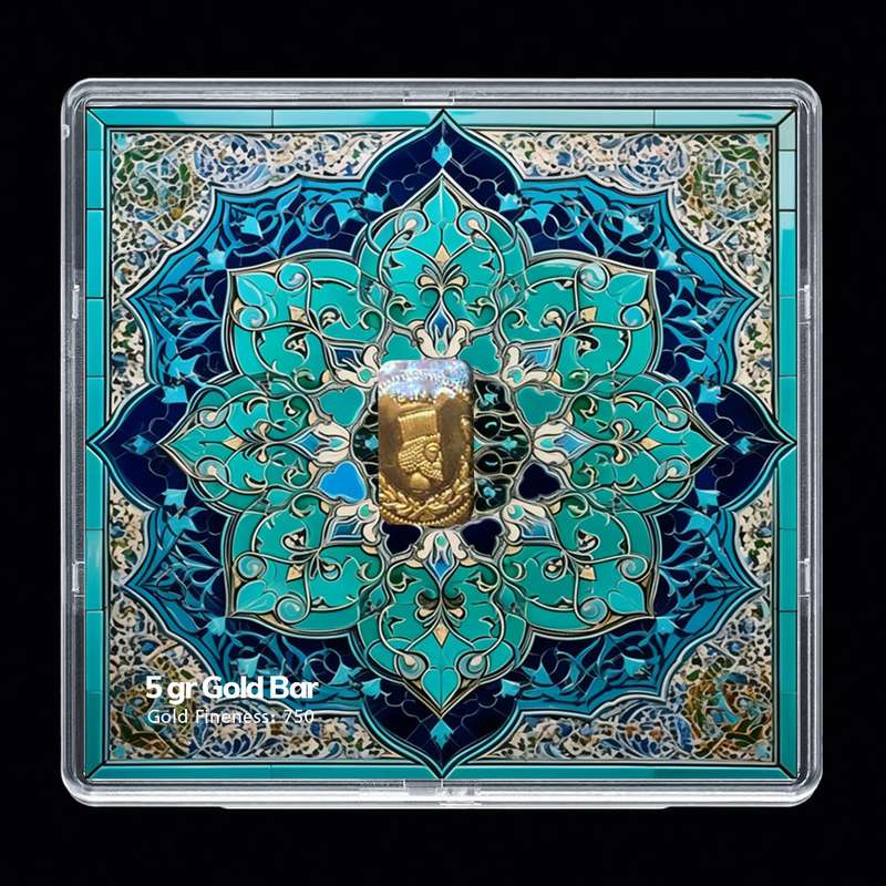 شمش طلا 18 عیار مدوپد مدل SG10087 شمش طلا 18 عیار مدوپد مدل SG10087