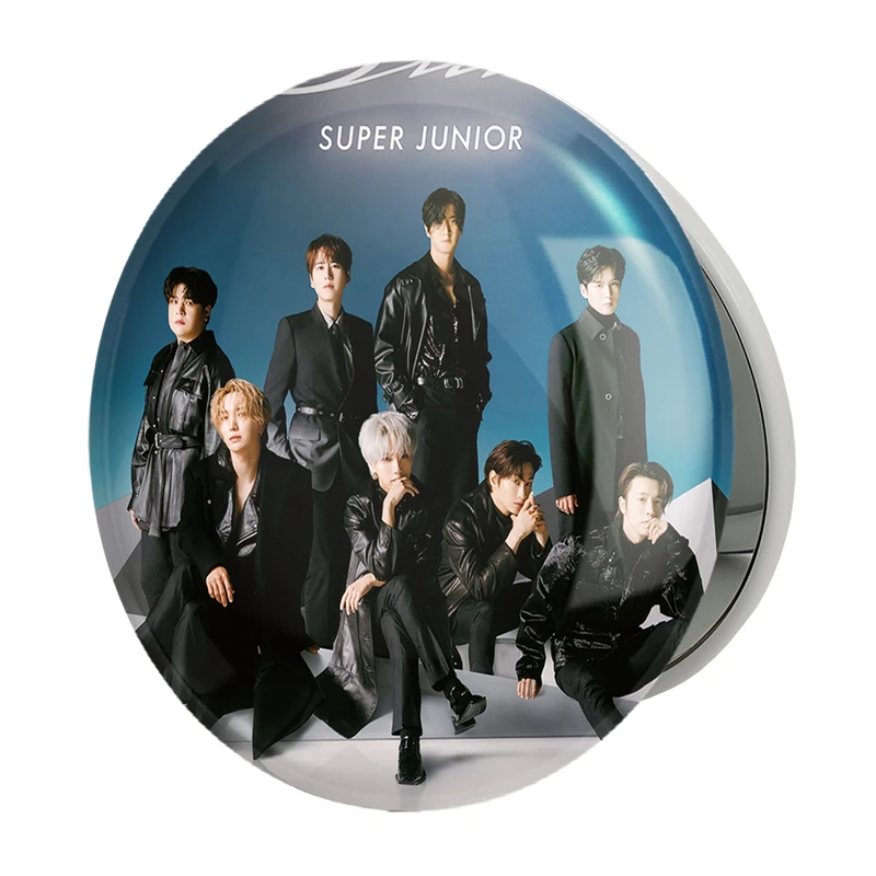 آینه جیبی خندالو طرح گروه سوپر جونیور Super Junior مدل تاشو کد 21490 