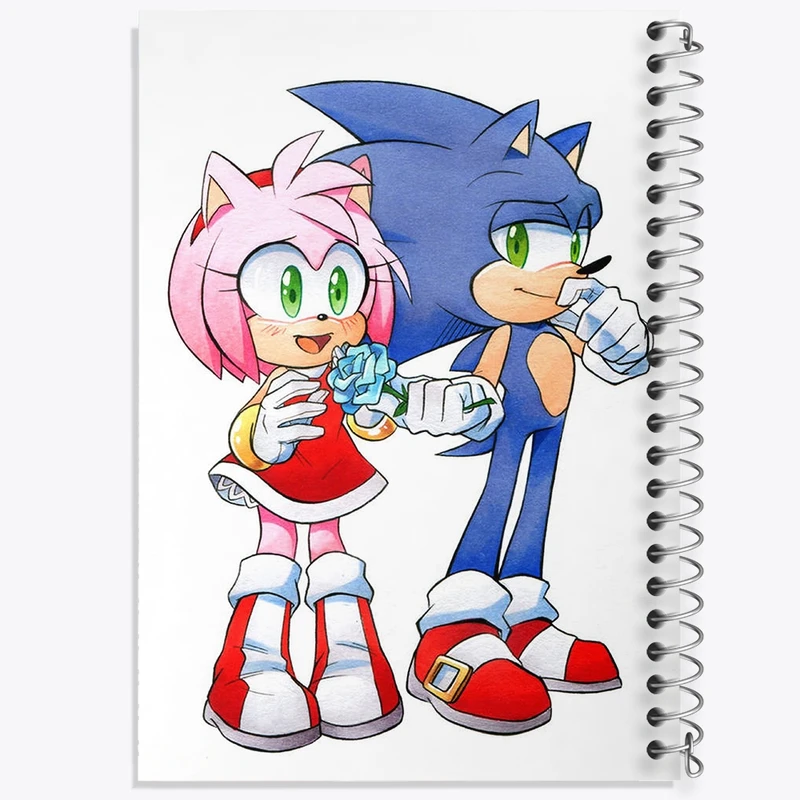 دفتر شطرنجی 50 برگ خندالو مدل سونیک (Sonic) کد F2053