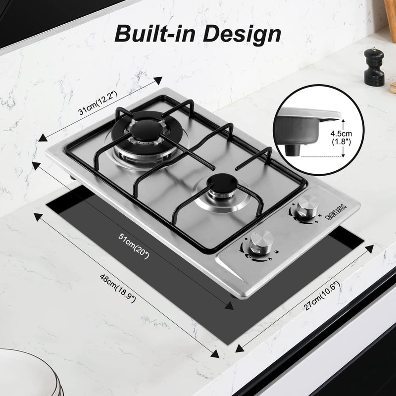 اجاق گاز صفحه‌ای دو شعله اسنوتاروس مدل XX-Ya096-666