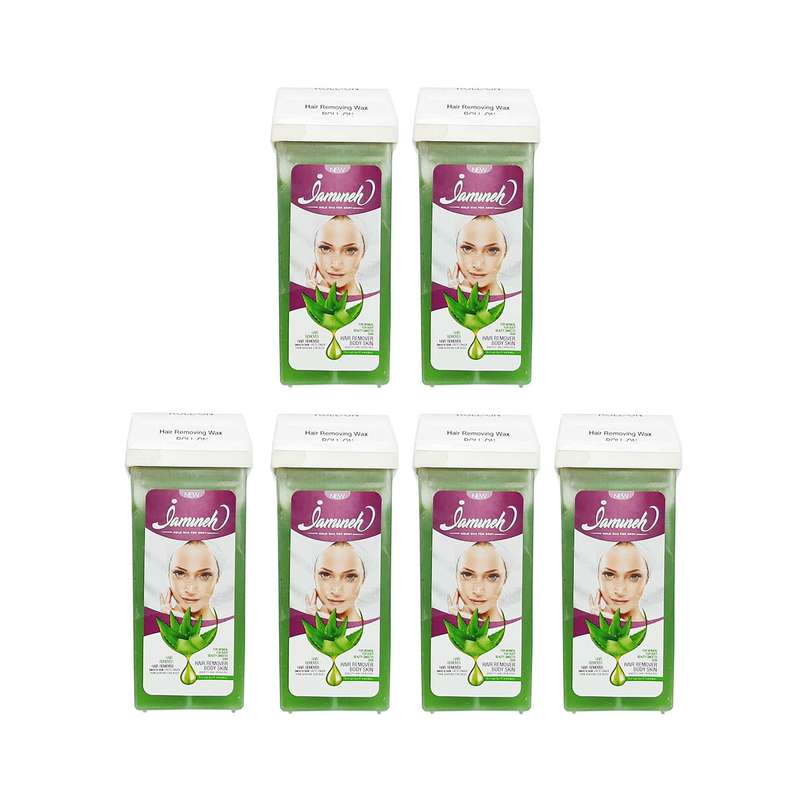 موم موبر ژامینه مدل Aloevera وزن ۱۵۰ گرم مجموعه 6 عددی موم موبر ژامینه مدل Aloevera وزن ۱۵۰ گرم مجموعه 6 عددی