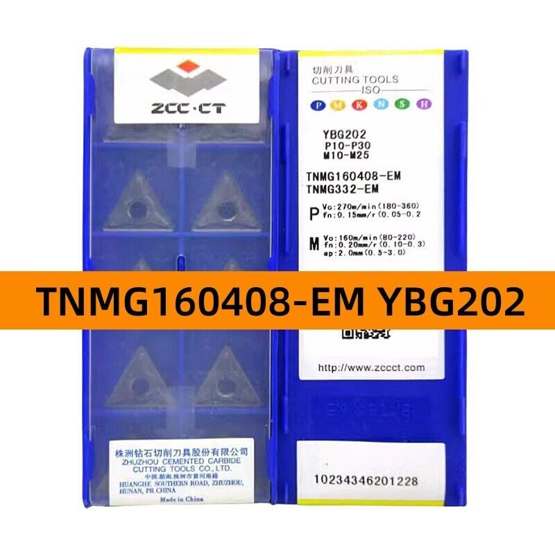 اینسرت زد سی سی مدل TNMG160408-EM YBG202 بسته 10عددی