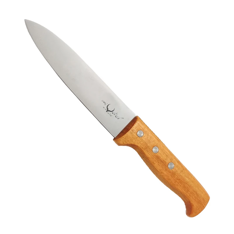 چاقو آشپزخانه گوزن نشان مدل WOOD-22CM