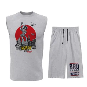 ست تاپ و شلوارک مردانه مدل R027G