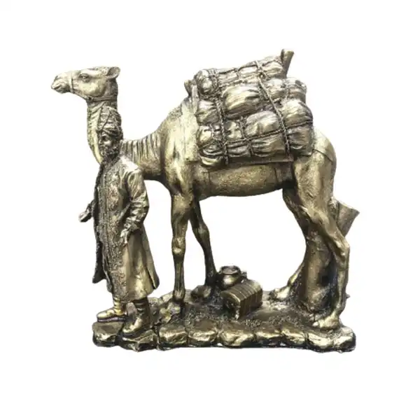 مجسمه دنیا دکوری سرمد مدل مرد و شتر