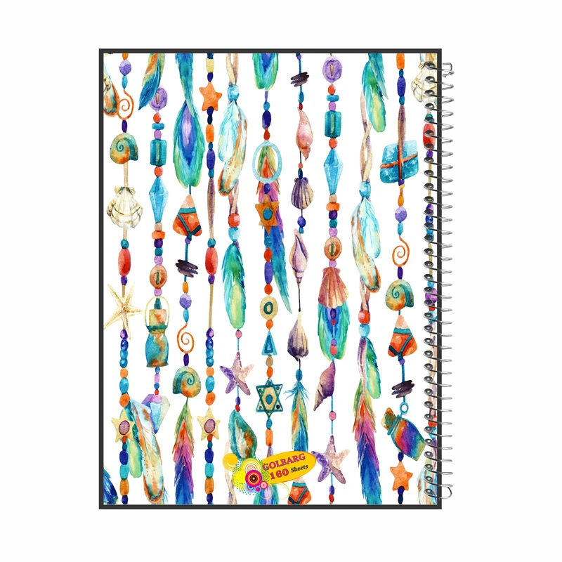 دفتر مشق 160 برگ گلبرگ طرح دبرستانی کد 6053