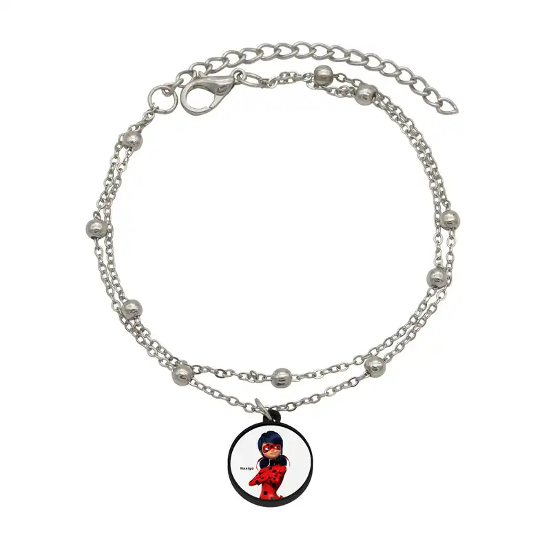 پابند زنانه ناکسیگو مدل شب تاب طرح دختر کفشدوزکی کد LB7421