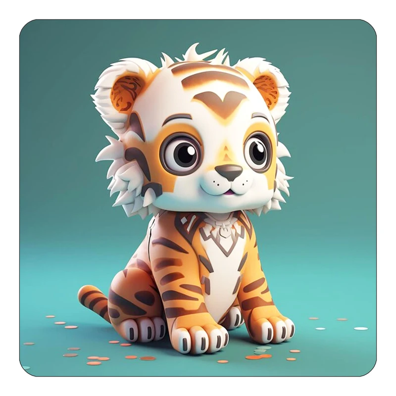 مگنت کاکتی طرح حیوانات کارتونی مدل mp27499