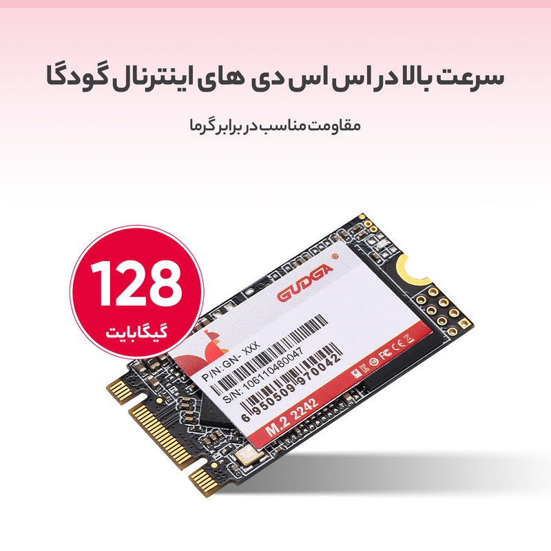 اس اس دی اینترنال گودگا مدل M.2_2242 ظرفیت 128 گیگابایت