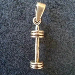 آویز گردنبند نقره زنانه طرح دمبل مدل 333