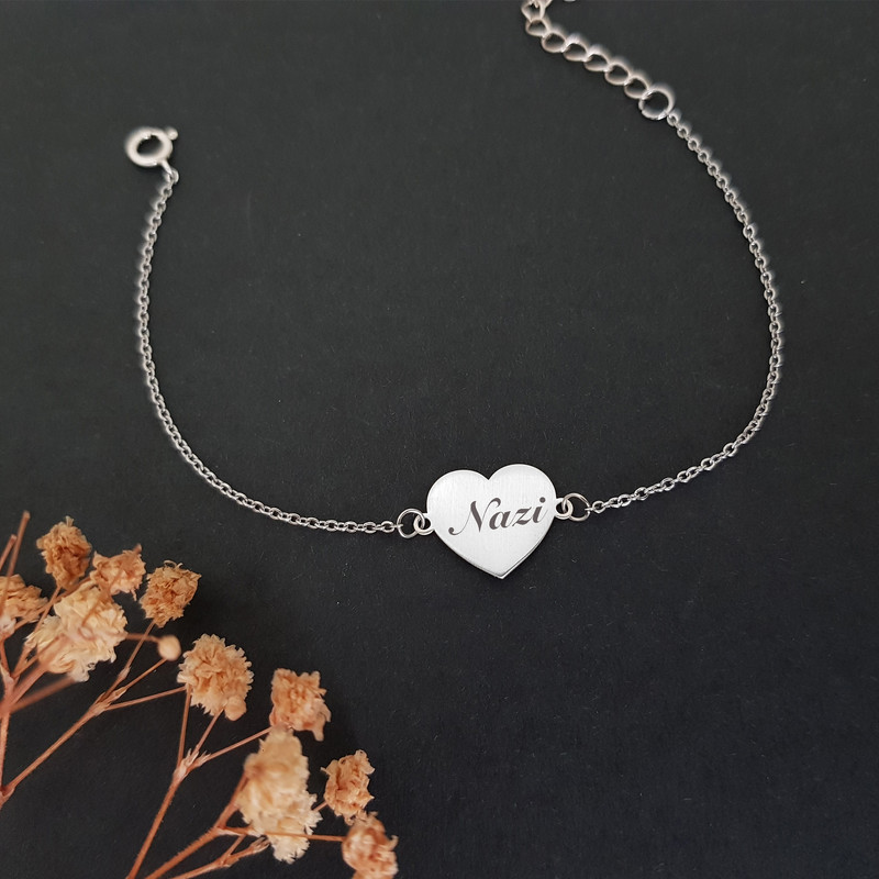 دستبند نقره زنانه ترمه ۱ مدل نازی کد DN 3002