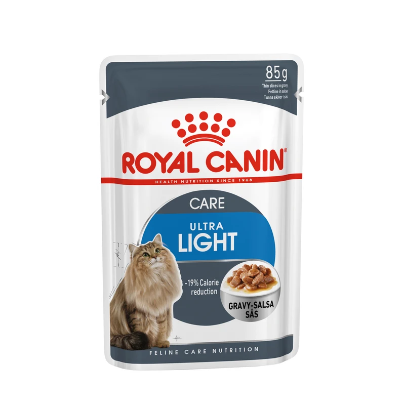 غذای پوچ گربه رویال کنین مدل Ultra Light GRAVY وزن 85 گرم