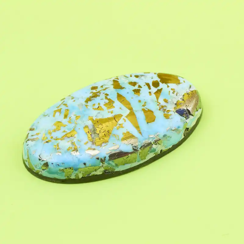 سنگ فیروزه مدل پیریت دار کد AF3