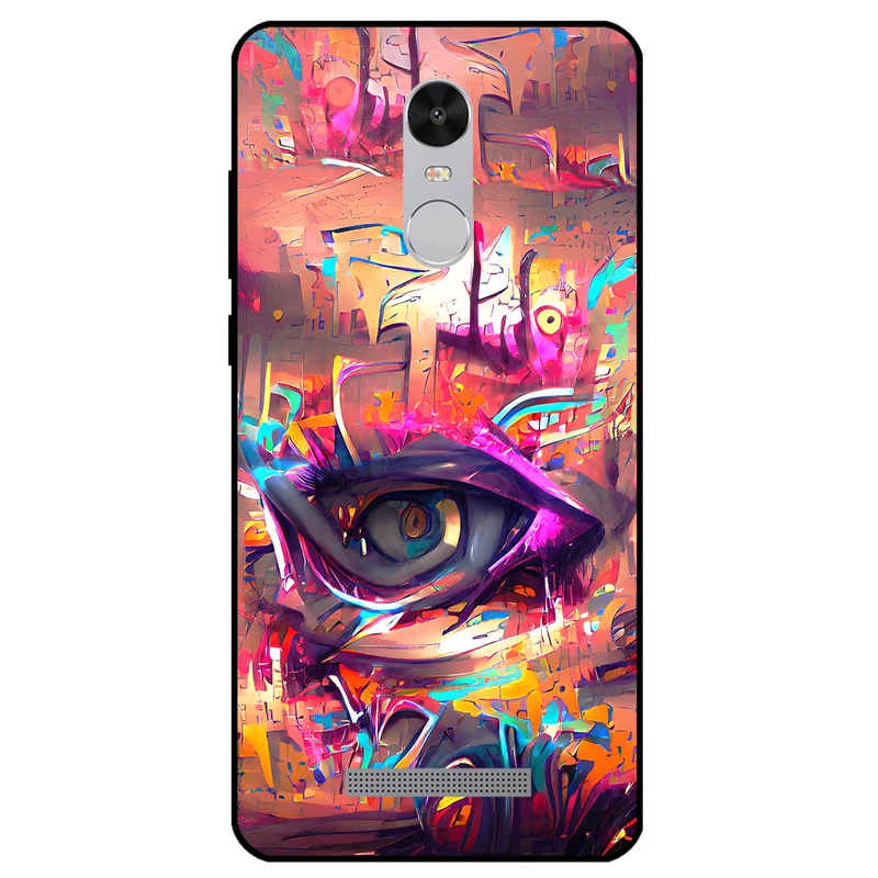 کاور مگافون طرح چشم مدل 2823 مناسب برای گوشی موبایل شیائومی Redmi Note 3  