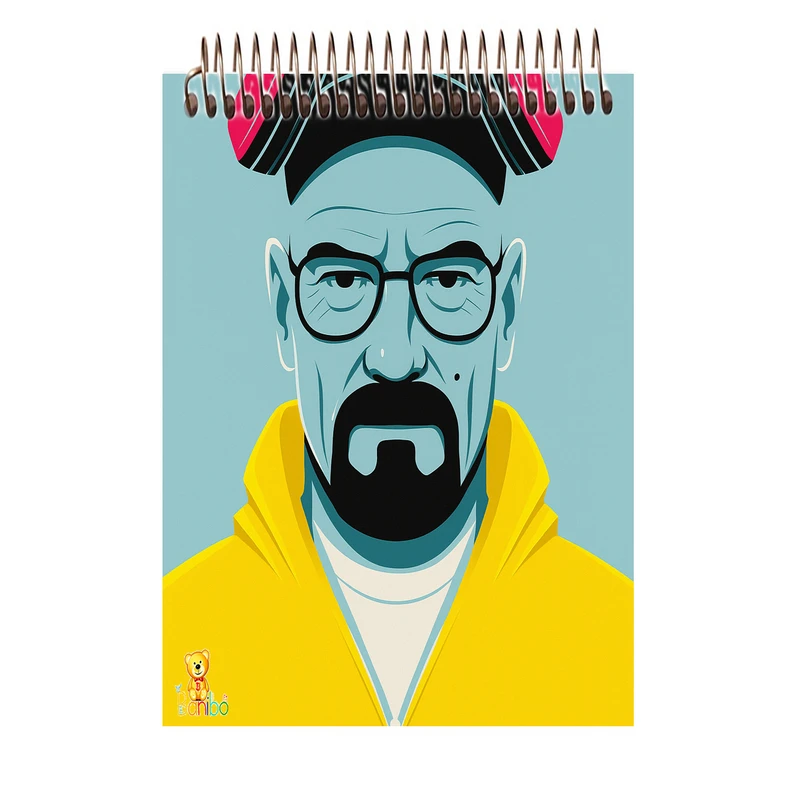 دفتر شطرنجی 100 برگ بانیبو مدل  برکینگ بد کد 1115