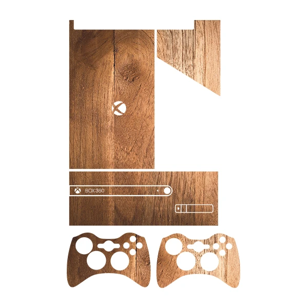 برچسب ایکس باکس 360 سوپر اسلیم توییجین وموییجین مدل Wood 07 مجموعه 5 عددی