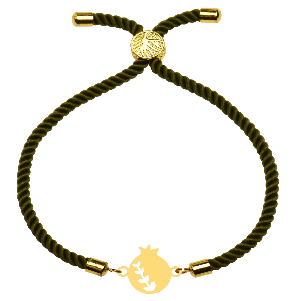 دستبند طلا 18 عیار زنانه کرابو طرح انار مدل kr100726