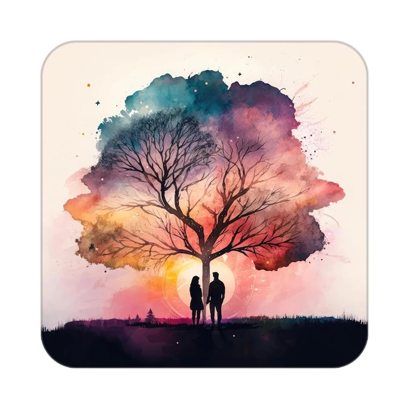 زیر لیوانی کاکتی مدل عاشقانه کد mp11646