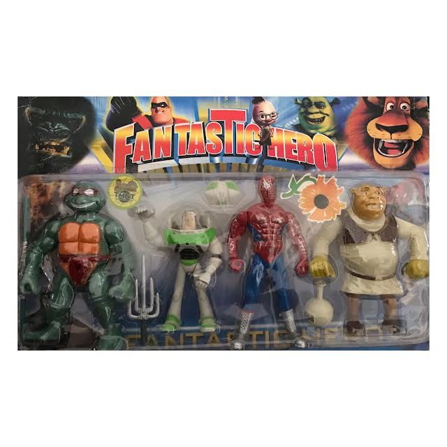 اکشن فیگور مدل FANTASTIC HERO مجموعه 4 عددی