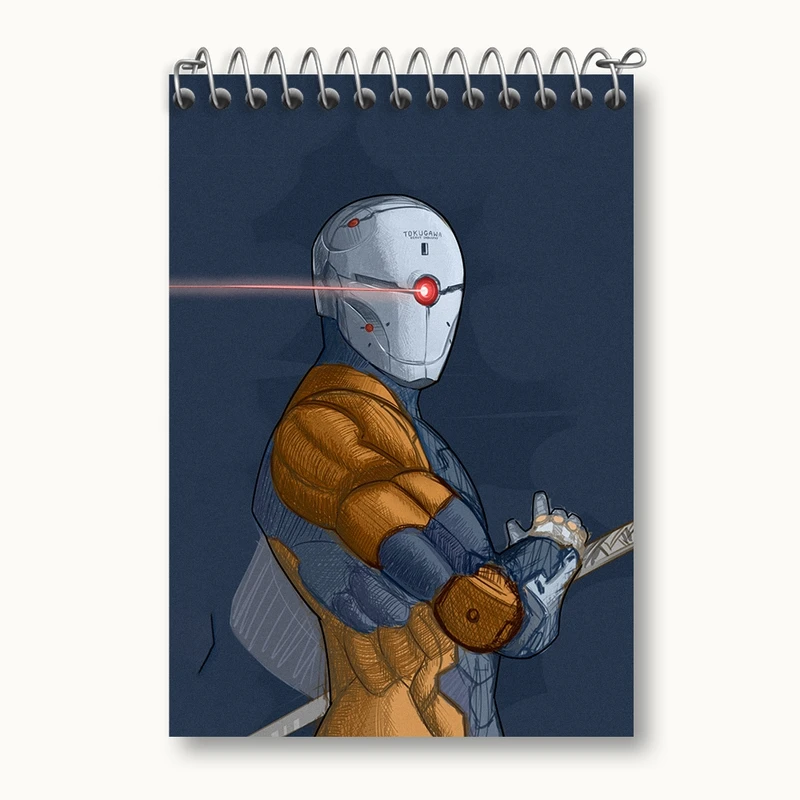 دفتر یادداشت 50 برگ خندالو مدل بازی متال گیر (Metal Gear) کد 33177